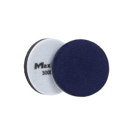 Maxshine 3" Orange Peel Remover Velvet Polishing Pad - 3000 Grit Grade (80mm) - Professional Use - Universal Hook & Loop for Polisher Plate - Detailing Supplies - Purple Velvet, 2 Pack