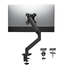 Monitor Stand for 13 to 32 Inch Screen,Dual Monitor Arm Desk Mount Max 22 lbs Each Arm,Monitor Mount for 2 Monitors with 180° Swivel, Tilt, 360° Rotation for Home Office,VESA 75x75 100x100 (Single & Dual) - Model: Single