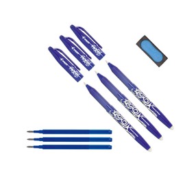 Pilot Frixion Rollerball pen, Erasable, Black, blue