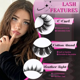 Manga Lashes Anime False Eyelashes Spiky Lashes Strips (Vivid)