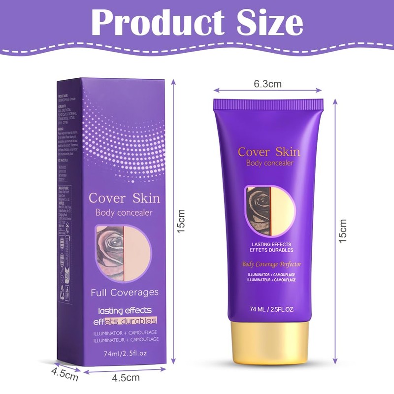 AOOWU Leg Makeup, 2 Pack Body Coverage Perfector, All Over