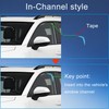Lightronic In-Channel Window Visors Rain Guards Wind Deflectors For 2011-2023