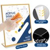 danoni Acrylic Gold Frames Sign Holders - 6Pack 8.5x11'' Flyer