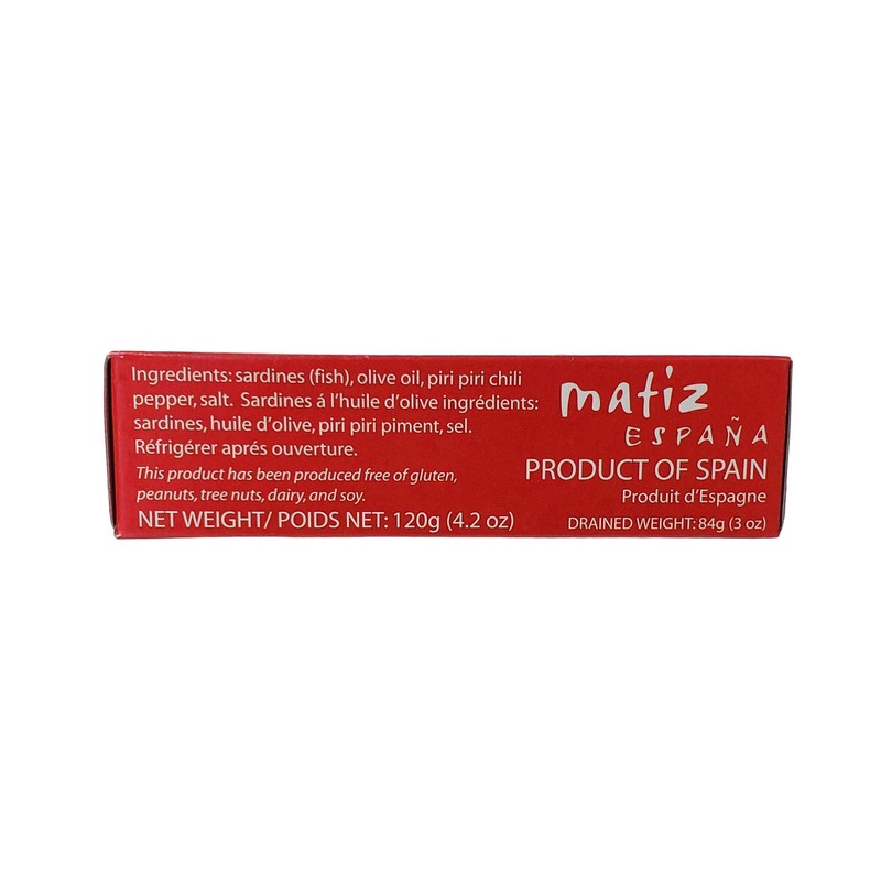 Matiz Spicy Wild Spanish Sardines in Olive Oil and Piri
