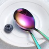 Berglander Rainbow Tablespoons of 6, Stainless Steel Titanium Shiny Colourful