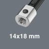 WERA 078642 Bit Adapter for Insertion 0.4 x 0.5 inch