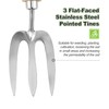 Berry&Bird Gardening Hand Fork, Stainless Steel Hand Weed Fork, Traditional