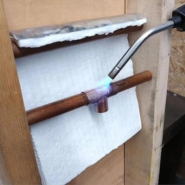 Total Hearth Flame Guard Blanket – Lynn 9351 | 12" x 10" x 1/2" | 2100°F Rated Superwool with Heavy Foil | Reusable High-Temp Shield