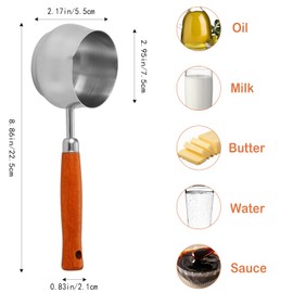 Food-Grade Stainless Steel Mini Warmer – 10oz Milk/Coffee Heating Pot, Dual-Spout Chocolate Melting Pot, Multi-Purpose Heating Pan