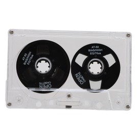 Reel-to-Reel Empty Cassette, Professional 50-Minute Blank Audio Cassette for Music Recording (Black)