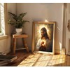 Arte de pared en lona del Sagrado Corazón de Jesús
