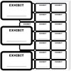500 Pcs Legal Exhibit Stickers - 1.65 x 1 inches
