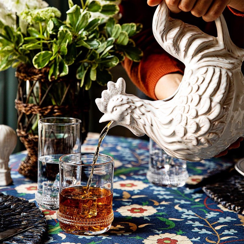 Juliska Clever Creatures Rousseau Rooster Pitcher