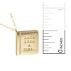 Spinningdaisy Handcrafted Once Upon A Time Book Necklace Gold