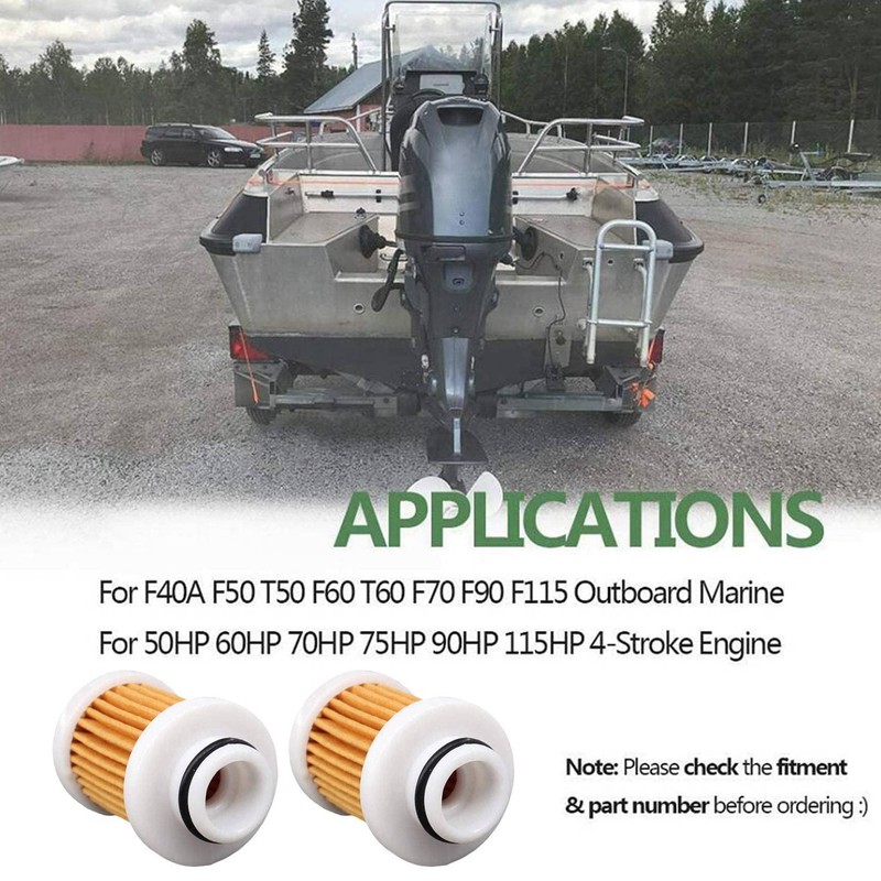 10PCS 6D8-WS24A-00 Fuel Filter for F50-F115 Outboard Engine 40-115Hp 30HP-115HP