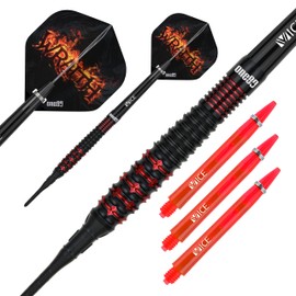 ONE80 Soft Dart Wraith VHD 90% Tungsten Softtip Dart Softdart Dartpfeile Set mit Schäften und Flights Hochwertige Tungsten Softdarts (Barrel 03, 18 Gramm)