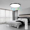 HOREVO 24W LED Ceiling Lamp Black Flush Mount Ceiling Light