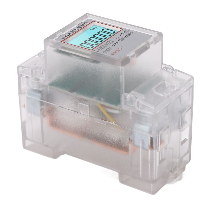 Smart Energy Meter LCD Display Power Consumption Monitor Single Phase