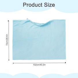 Nursing Cover for Babies, Nursing Cover for On the Go Muslin Cover for Breastfeeding Nursing Scarf Nursing Apron Soft and Breathable Breastfeeding Cover for Privacy Screen and Sun Protection (Blue)
