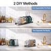 Expandable Pots and Pans Organizer under Cabinet with 14 Dividers