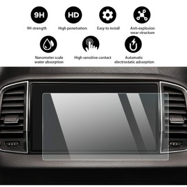 YEE PIN 9.2 Inch Navigation Protective Film for 2017-2020 2022 2023 Skoda Kodiaq Karoq - Protective Film HD Transparent - Kodiaq Karoq Tempered Glass Protection