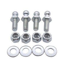 SHLPDFM 4 x Ball Pins for Gas Lift Tailgate Shock Absorber 10 mm Ball Head M8 Thread (Thread Length 19 mm)