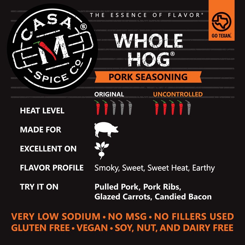 Casa M Spice Co Whole Hog Pork Seasoning • Very