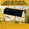Weatherproof Wooden Bumble Bee House with Roof - Bumblebee Box