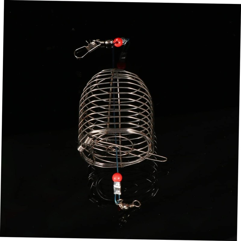 5 pcs Fishing Bait Cage Trap Basket Feeder Holder Catfishing