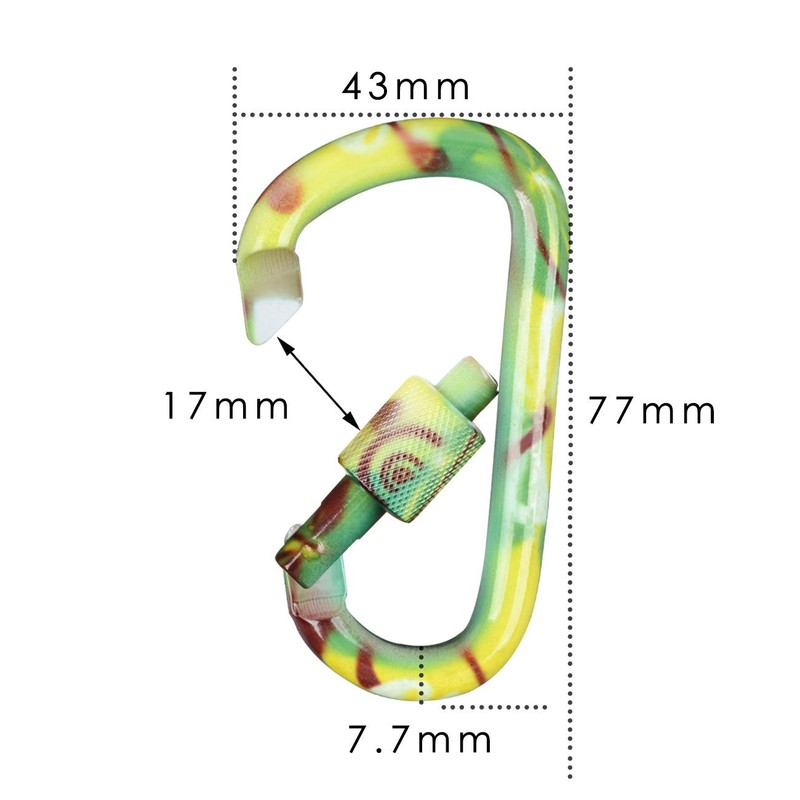 DYZD D Ring Key Holder, Duralumin Carabiner, Outdoors