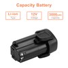 Shentec 2-Pack 3.0Ah 12V Battery Compatible with Porter-Cable PCL12BLX, Li-ion