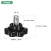 M METERXITY 5-Pack Star Clamping Knobs, 1/4"-20 x 0.63 Male