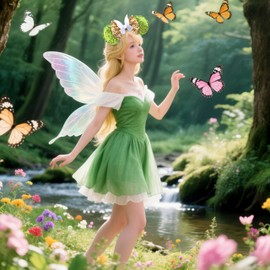 Leziazany Fairies Mouse Ears Headbands Sequin Bow Mouse Ears for Women Party Decoration Cosplay Costume