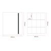 Cards Binder 12 Pockets Card Storage Binder 480 Cards Side