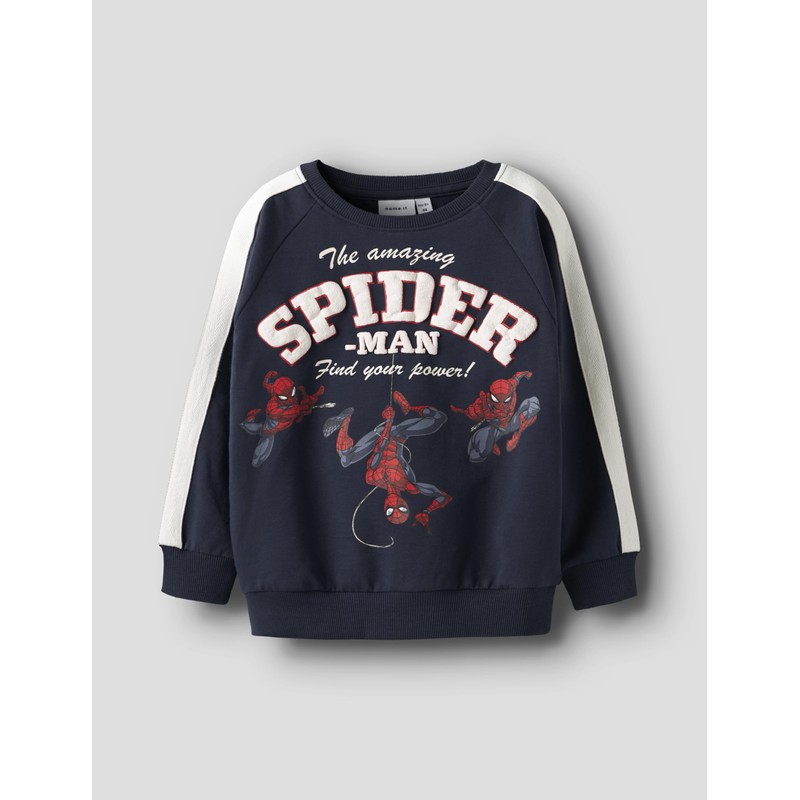 NAME IT Nmmobert Spider Nreg Sweat Bru Mar, Blazer Blu