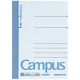 Kokuyo Campus notebook A7 deformation B ruled 6 mm 30 Sheets x 10 Books