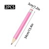 Wuyituart 2 Pcs Jumbo Wooden Pencils 13.4 Inch Funny Pink