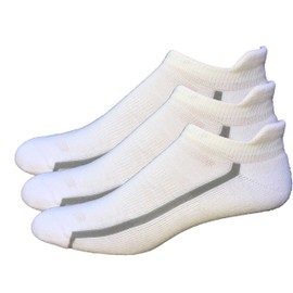 High Falls Footwear Mens 3-Pack No Show Tab Golf Socks (X-Large, Gray)