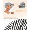Yanibest Gorro Ducha Reutilizable Impermeable Mujer Antideslizante Lindo Pelo Raya