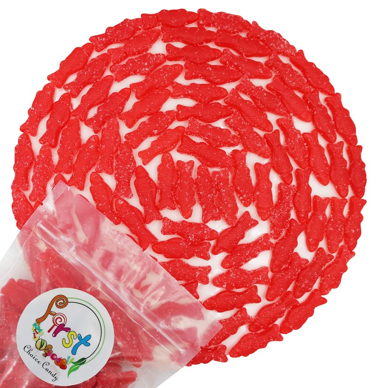 FirstChoiceCandy Fish Gummies, Gummy Fish (Sour Red Fish, 2 Pound)