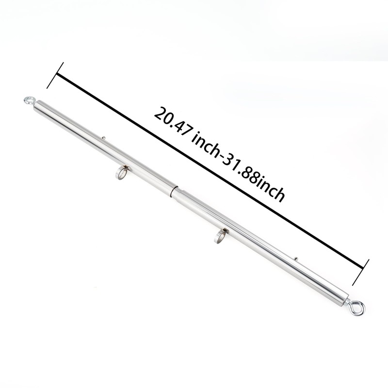 Spreader Bar Expandable Exercise Stainless Steel with 4 pcs Fur