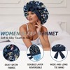 NAHOSY Satin Silk Bonnet for Sleeping Women, Reversible Double Layer