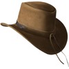 BRANDSLOCK Cowboy Hat Women Men Real Leather Western Style Wide