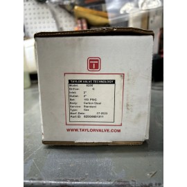 Taylor Valve Technology 825G6651311 - 2" Safety Relief Valve - 8250