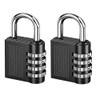 2pcs Combination Padlocks, 4 Digit 40mm, Padlock with Code, Suitable