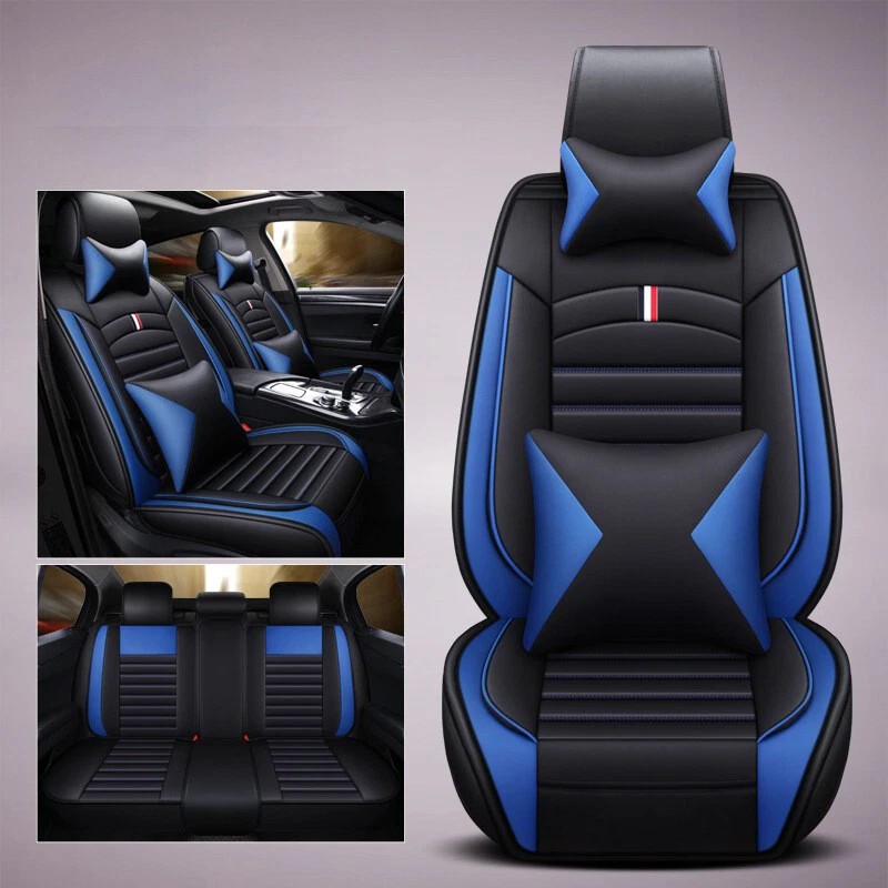 For Ford Car Seat Covers Leather Full Set 5-Seats Front