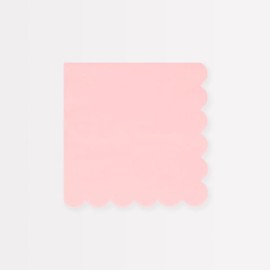 Meri Meri Servilletas pequeñas de algodón rosa caramelo (paquete de 16)