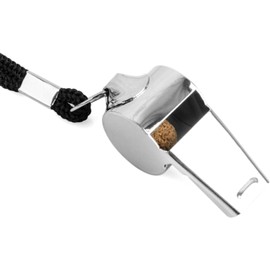 Calsgkspray Silver Whistle,Stainless Steel Sports Whistle with Lanyard, Loud Crisp Sound Whistle Great for Coaches, Referees Uniforms and Apparel, and Emergency Megaphones