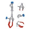 Ciieeo 1pc Three Prong Flask Clamp Beaker Holder Support Clip