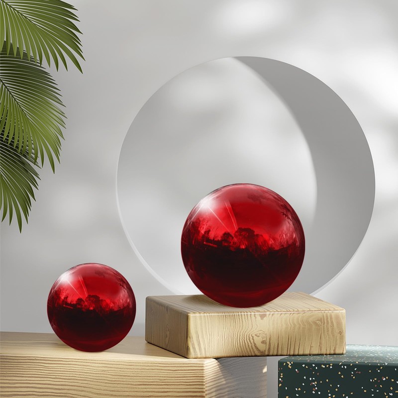 uxcell Gazing Globe Decor Ball 2.5 Inch 63mm Reflective Garden